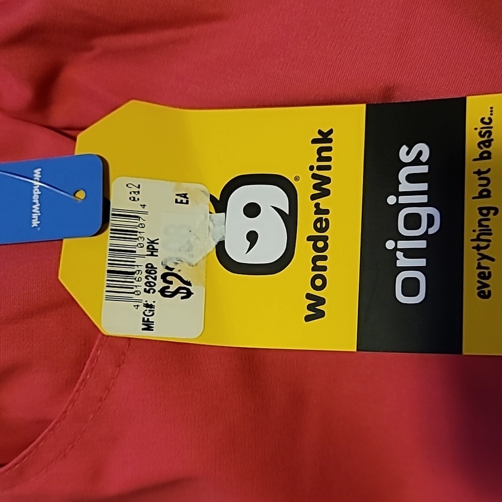 WonderWink Pink Scrub Bottoms with Flared Design NWT - Picture 4 of 4